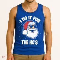 Funny Santa I Do It For The Hos Meaningful Gift Tank Top thumb 3