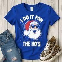 Funny Santa I Do It For The Hos Meaningful Gift Women's T-Shirt thumb 3