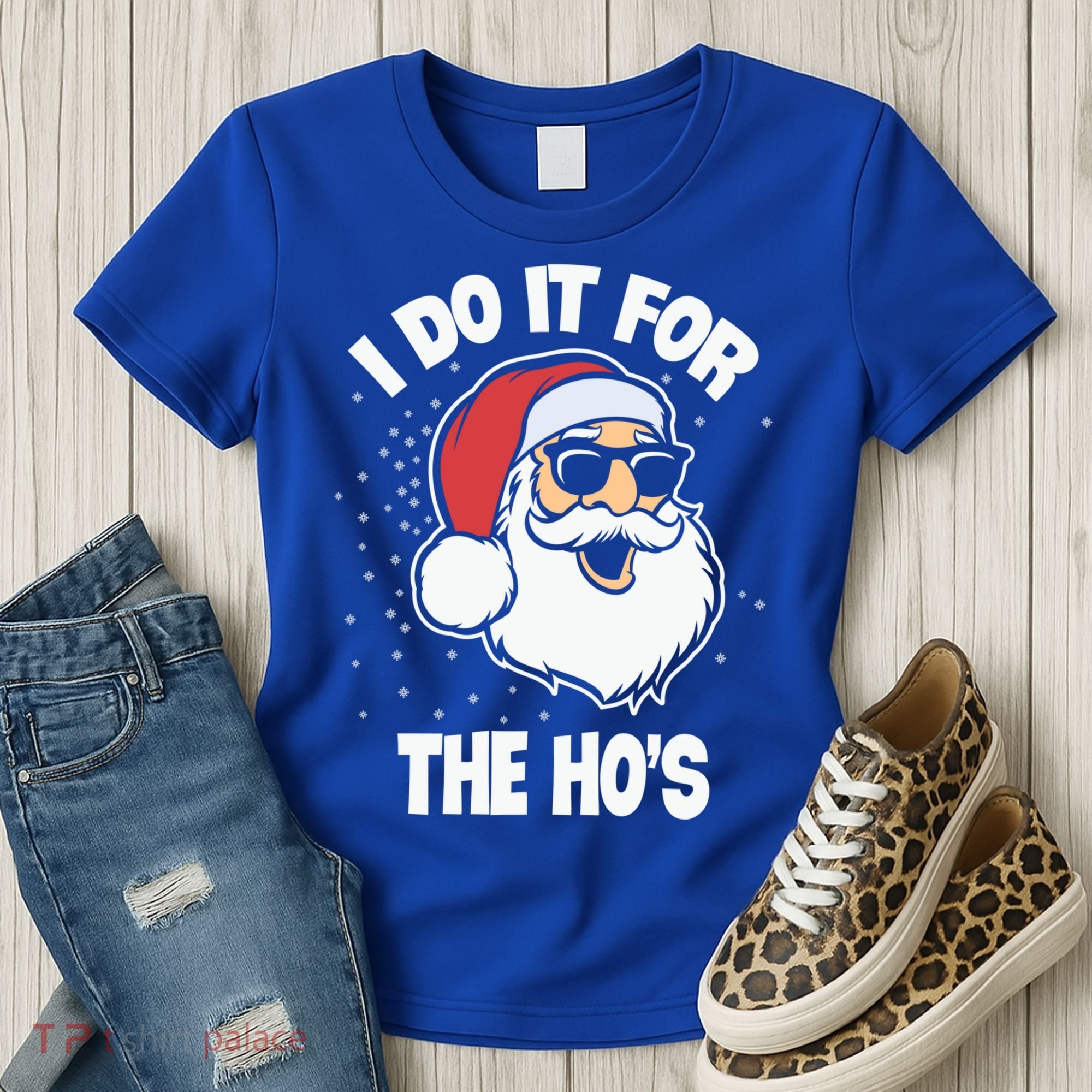 Funny Santa I Do It For The Hos Meaningful Gift Women's T-Shirt