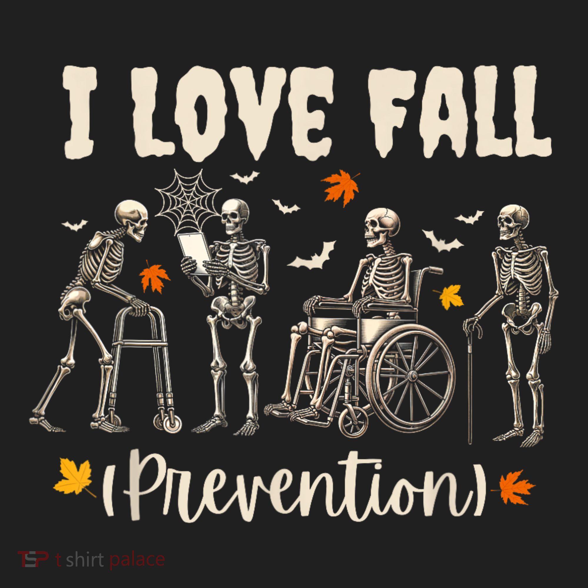 Funny Skeleton I Love Fall Prevention Fall Physical Therapy Tumbler