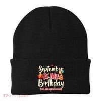 Funny September Is My Birthday Yep The Whole Month Beanie thumb 0