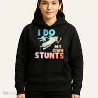 Funny Snowmobile  i do my own stunts  Art For Snow Mobile  Hoodie thumb 5