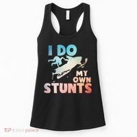 Funny Snowmobile  i do my own stunts  Art For Snow Mobile  Women's Tank Top thumb 0