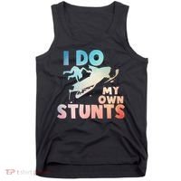 Funny Snowmobile  i do my own stunts  Art For Snow Mobile  Tank Top thumb 0