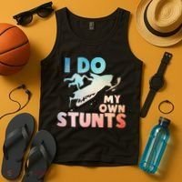 Funny Snowmobile  i do my own stunts  Art For Snow Mobile  Tank Top thumb 4