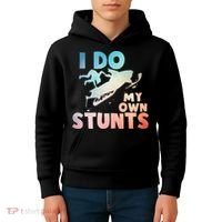 Funny Snowmobile  i do my own stunts  Art For Snow Mobile  Kids Hoodie thumb 4