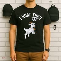 Funny Soccer I Goat this Ball for Goat Lover & Soccer Player T-Shirt thumb 6