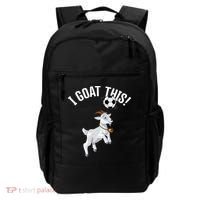 Funny Soccer I Goat this Ball for Goat Lover & Soccer Player Backpack thumb 0