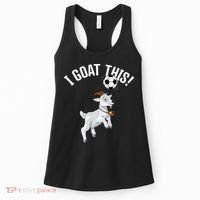Funny Soccer I Goat this Ball for Goat Lover & Soccer Player Women's Tank Top thumb 0
