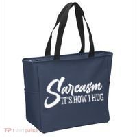 Funny Sarcasm It's How I Hug Tote Bag thumb 2