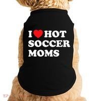 Funny Soccer I Love Hot Soccer Moms Doggie Tank thumb 0