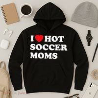 Funny Soccer I Love Hot Soccer Moms Hoodie thumb 3