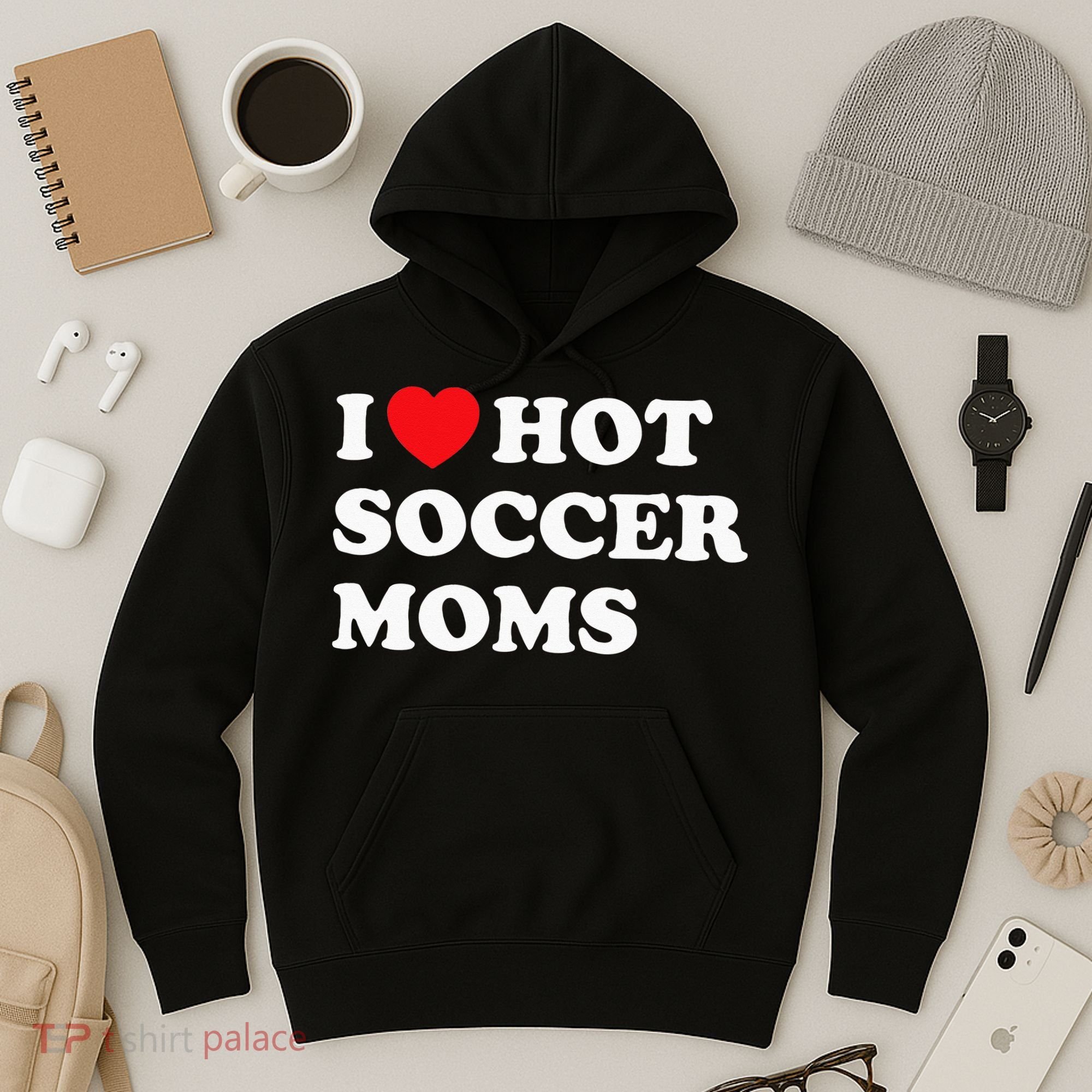 Funny Soccer I Love Hot Soccer Moms Hoodie