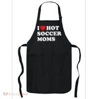 Funny Soccer I Love Hot Soccer Moms Apron thumb 0