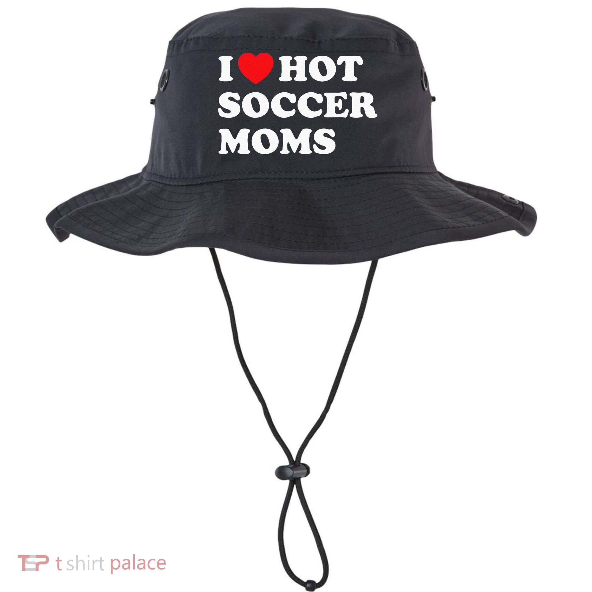 Funny Soccer I Love Hot Soccer Moms Bucket Hat