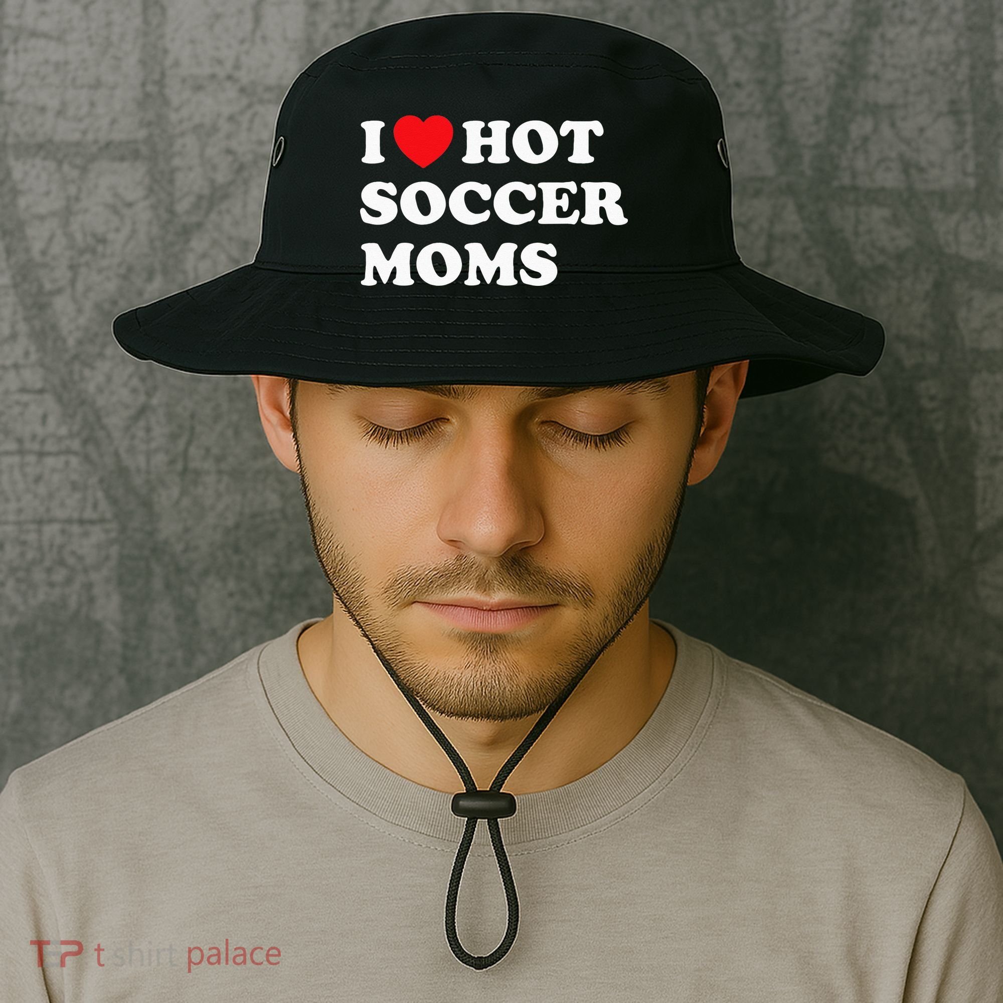 Funny Soccer I Love Hot Soccer Moms Bucket Hat