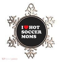 Funny Soccer I Love Hot Soccer Moms Ornament thumb 0