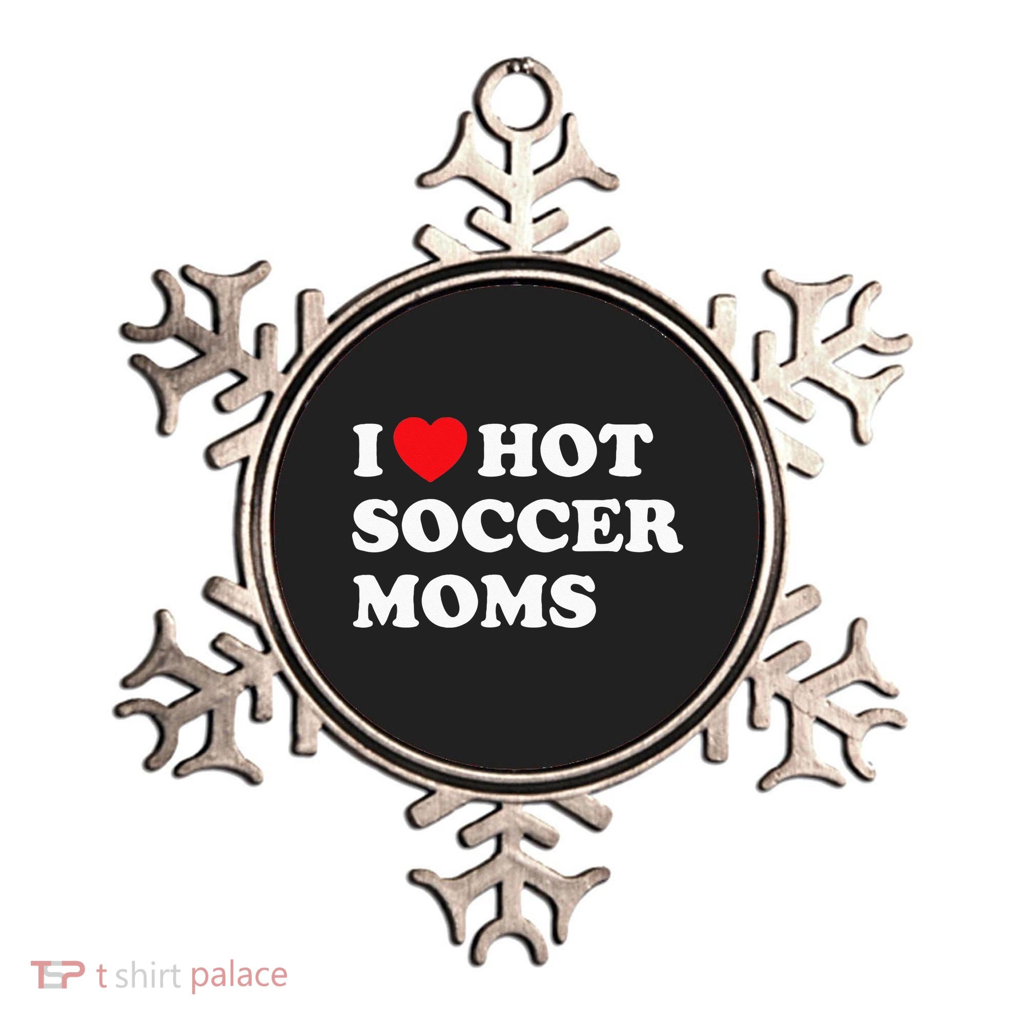 Funny Soccer I Love Hot Soccer Moms Ornament