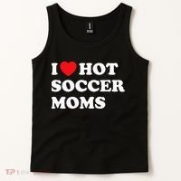 Funny Soccer I Love Hot Soccer Moms Tank Top thumb 2