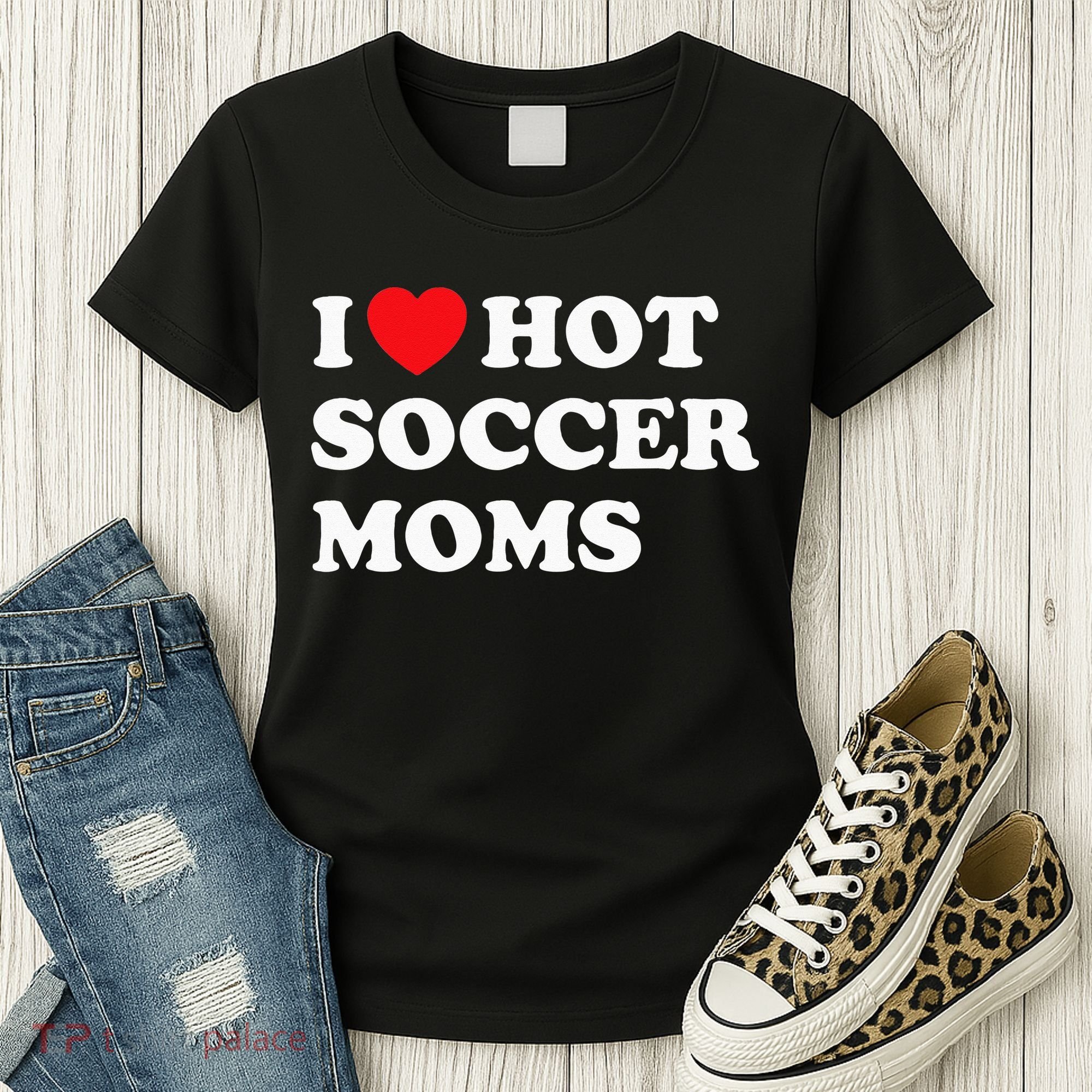 Funny Soccer I Love Hot Soccer Moms Women's T-Shirt