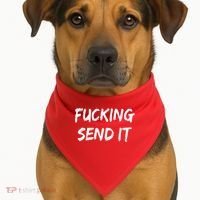 F!king Sent It USA-Made Doggie Bandana thumb 1