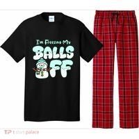 Funny Snowman I Am Freezing My Balls Off Pajama Set thumb 0