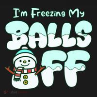Funny Snowman I Am Freezing My Balls Off Women's Hoodie thumb 2