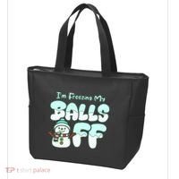 Funny Snowman I Am Freezing My Balls Off Tote Bag thumb 3