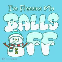 Funny Snowman I Am Freezing My Balls Off Long Sleeve Shirt thumb 2