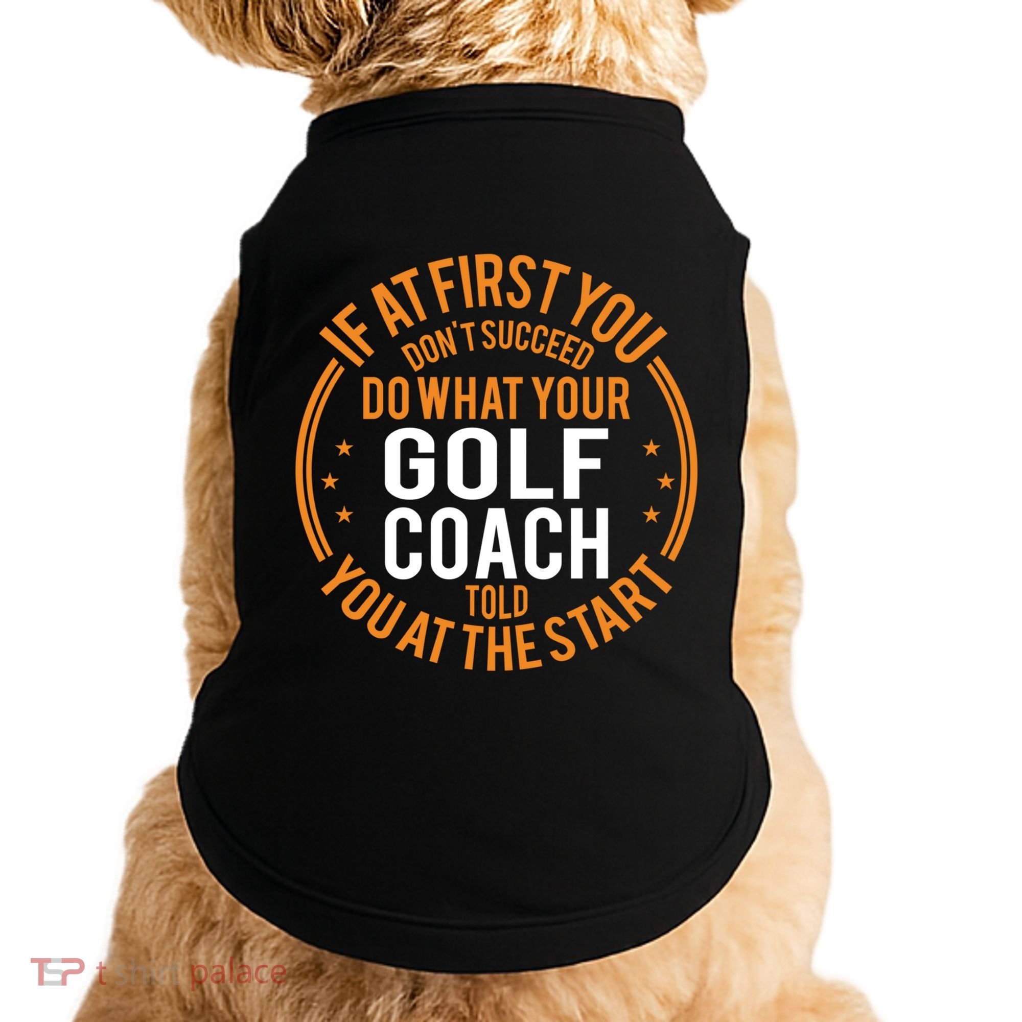 Funny Sport Instructor And Player Funny Golf Coach Gift Doggie Tank