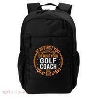 Funny Sport Instructor And Player Funny Golf Coach Gift Backpack thumb 0