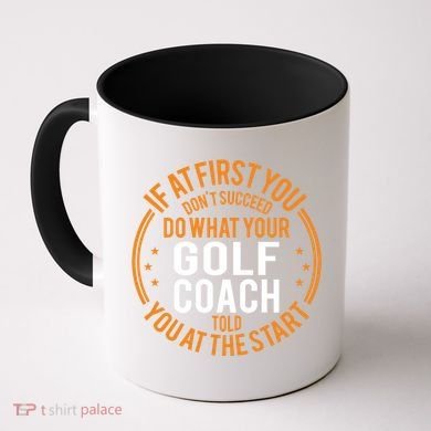 Funny Sport Instructor And Player Funny Golf Coach Gift Coffee Mug