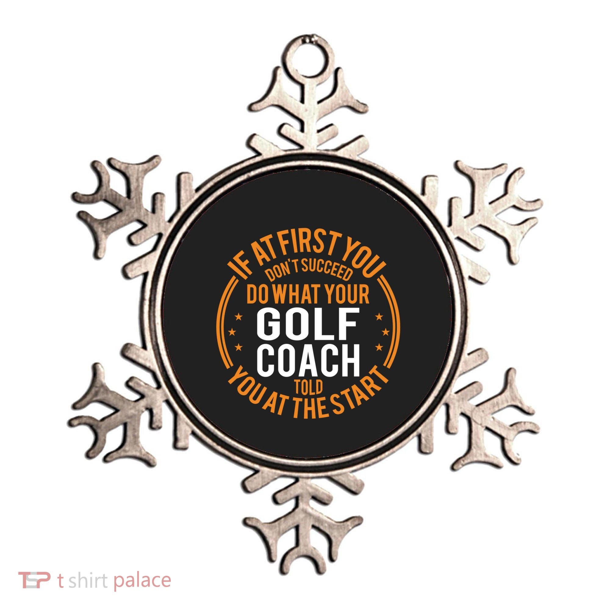 Funny Sport Instructor And Player Funny Golf Coach Gift Ornament