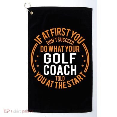 Funny Sport Instructor And Player Funny Golf Coach Gift Golf Towel