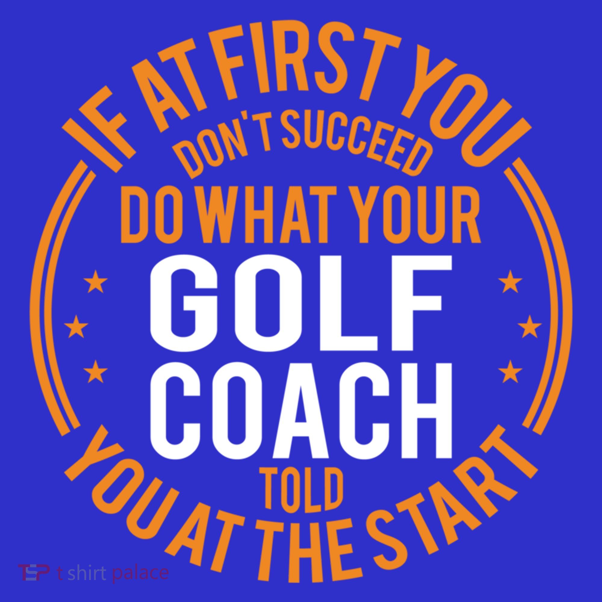 Funny Sport Instructor And Player Funny Golf Coach Gift Polo