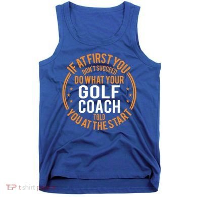 Funny Sport Instructor And Player Funny Golf Coach Gift Tank Top