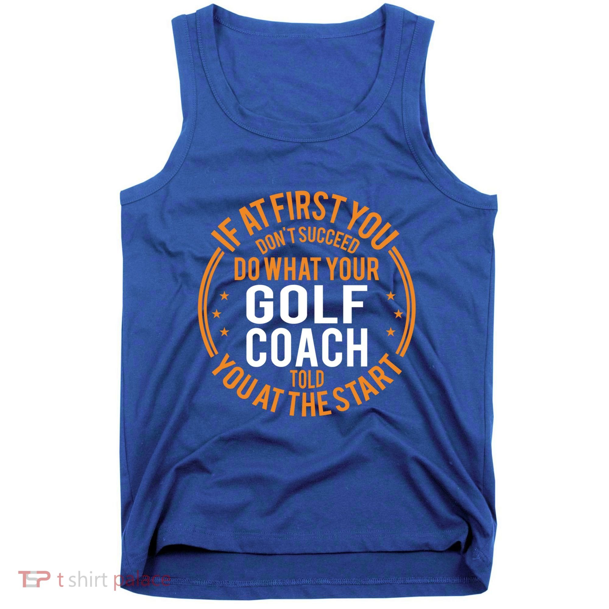 Funny Sport Instructor And Player Funny Golf Coach Gift Tank Top