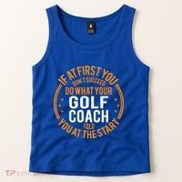 Funny Sport Instructor And Player Funny Golf Coach Gift Tank Top thumb 2