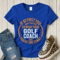 Funny Sport Instructor And Player Funny Golf Coach Gift Women's T-Shirt thumb 3