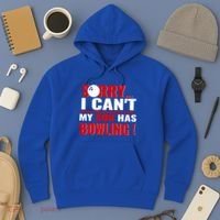Funny Sorry I CanT My Son Has Bowling For Bowling Mom Dad Gift Hoodie thumb 3
