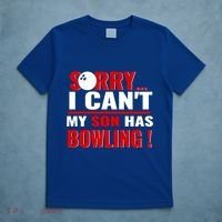 Funny Sorry I CanT My Son Has Bowling For Bowling Mom Dad Gift T-Shirt thumb 5