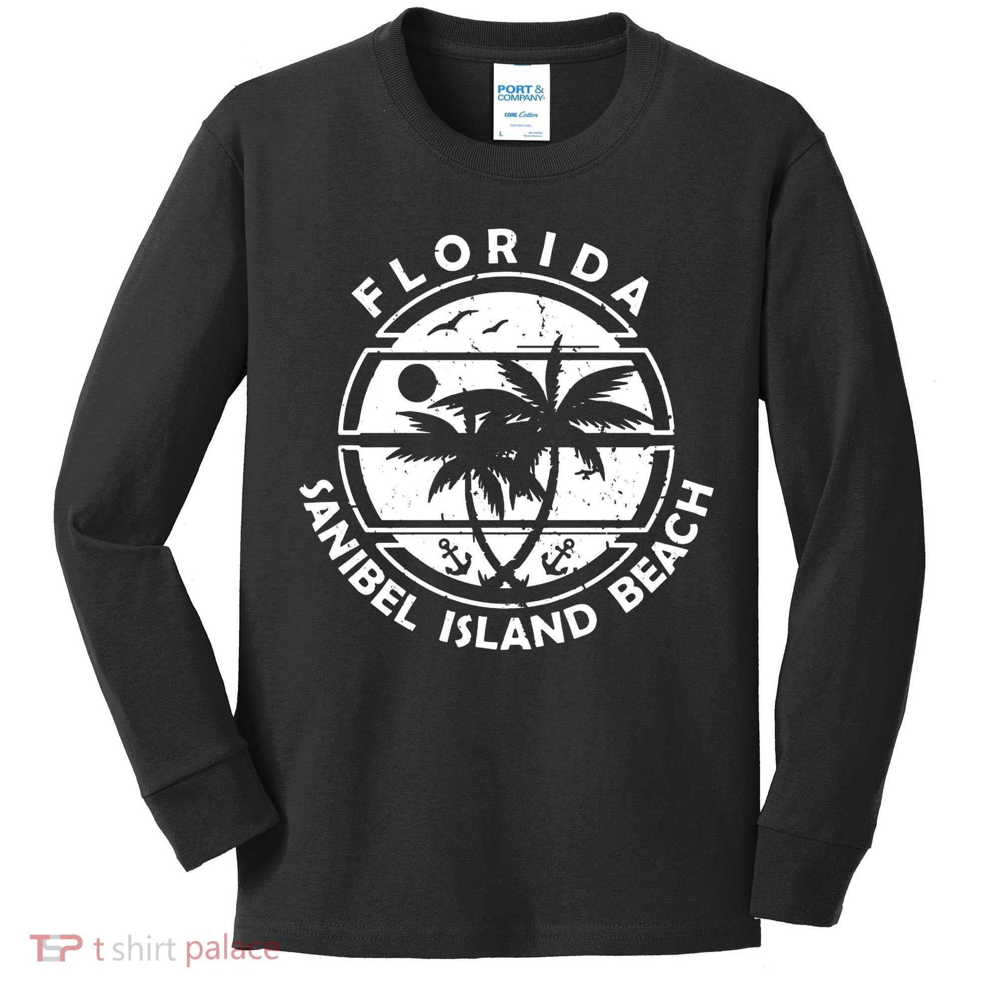 Florida Sanibel Island Beach Kids Long Sleeve Shirt
