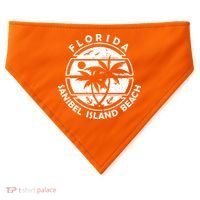 Florida Sanibel Island Beach USA-Made Doggie Bandana thumb 0