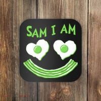 Funny Sam I Am Reading Fan Book Lover Coaster thumb 0