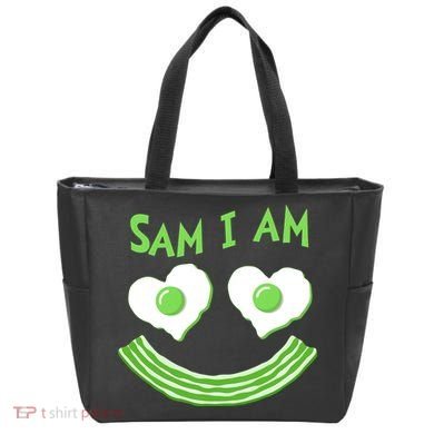 Funny Sam I Am Reading Fan Book Lover Tote Bag