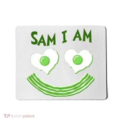 Funny Sam I Am Reading Fan Book Lover Mousepad