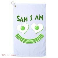 Funny Sam I Am Reading Fan Book Lover Golf Towel thumb 0