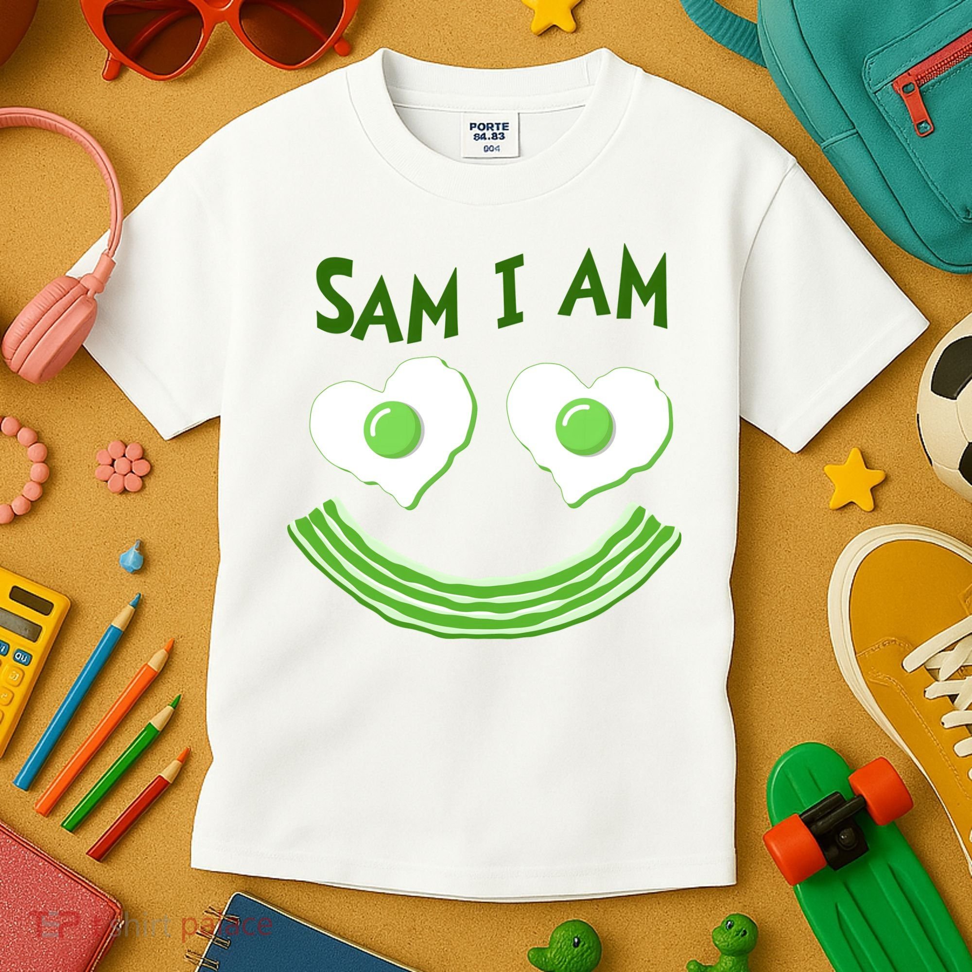 Funny Sam I Am Reading Fan Book Lover Kids T-Shirt
