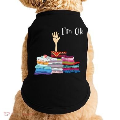 Funny Sewing Im Ok Hand Sewing Lovers Gift Doggie Tank