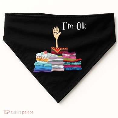 Funny Sewing Im Ok Hand Sewing Lovers Gift USA-Made Doggie Bandana